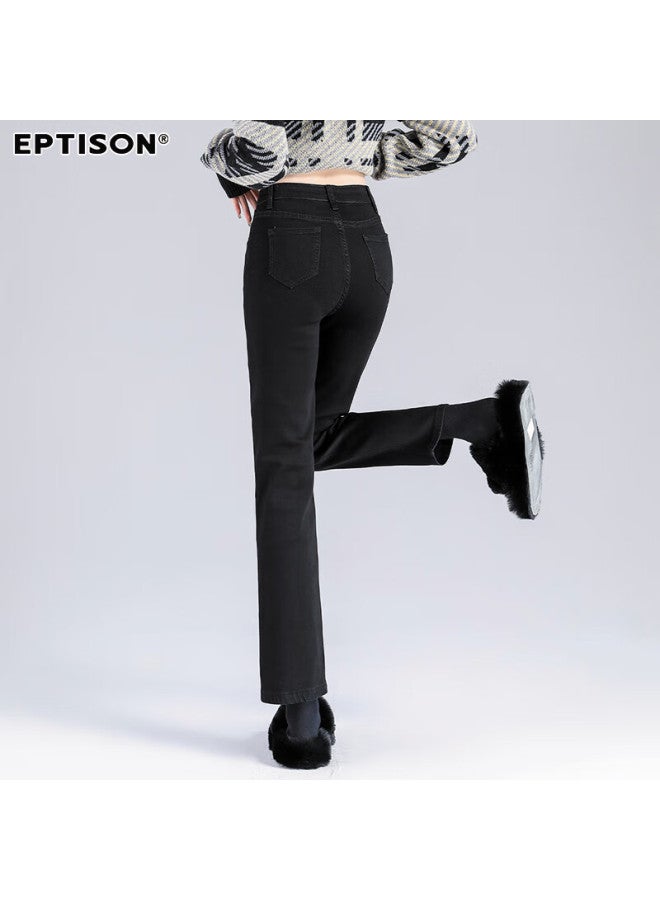 EPTISON Yipintiancheng Spring And Summer High-waisted Jeans For Women, Heightening, Slimming, Casual, Versatile, Ankle-length Straight-leg ette Pants - Image 5