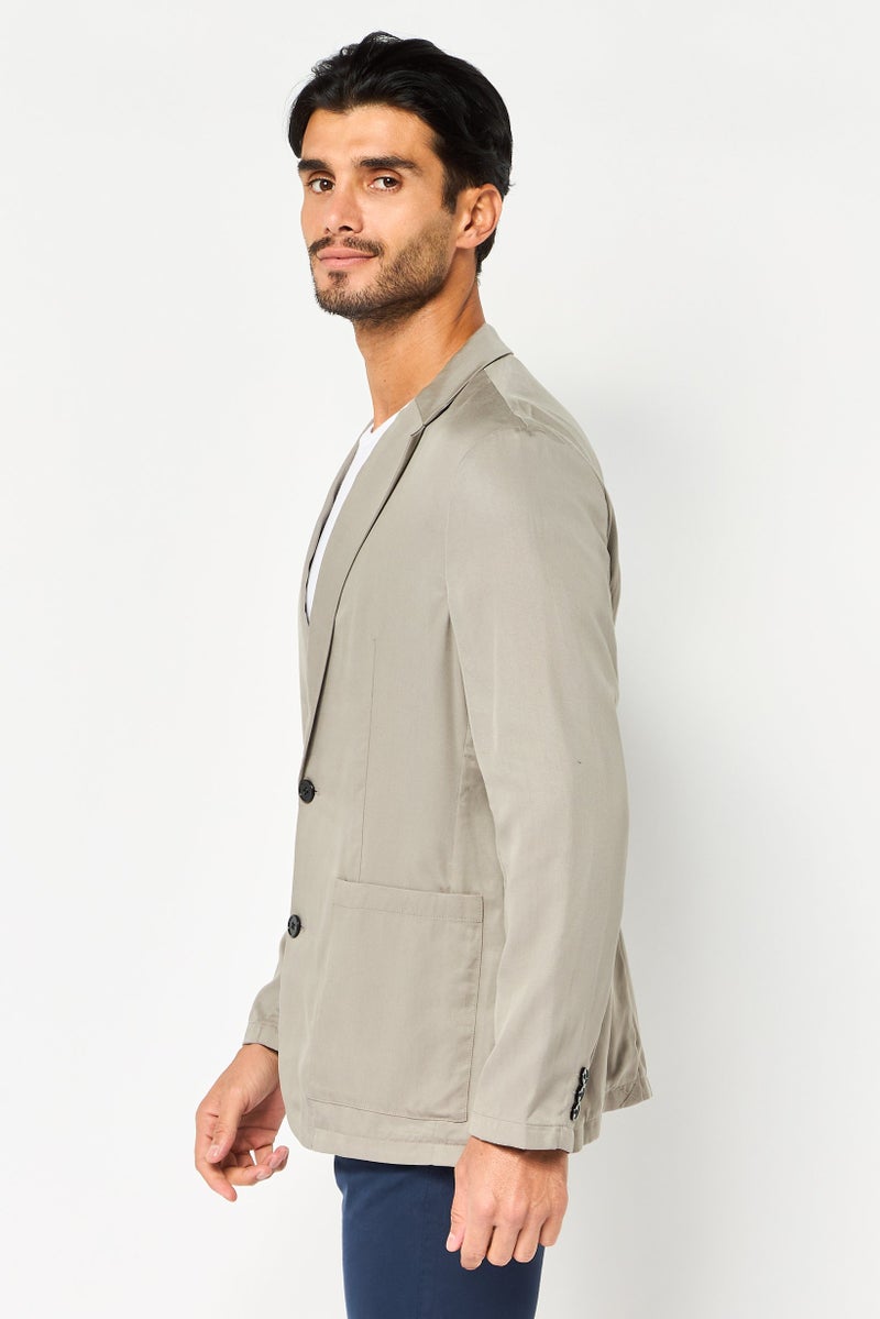 SELECTED Men Regular Fit Solid Long Sleeve Casual Blazer, Grey - Image 4