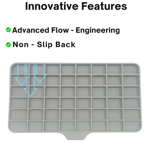 Yumun Silicone Kitchen Sink Mat & Organizer – Fast-Drying Faucet Drip Pad | Non-Slip Sink Tray for Soap, Sponge & Scrubber Storage - Image 5