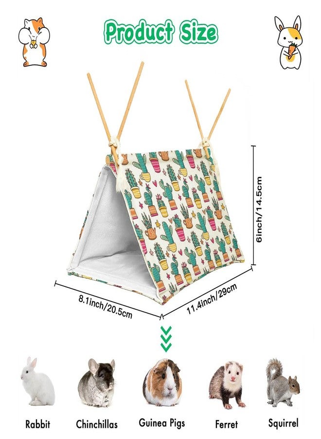 Aipush Bearded Dragon Tent Hide, Reptile Hide Bed for Leopard Gecko, Dragon Bed/Den (cactu2) - Image 3