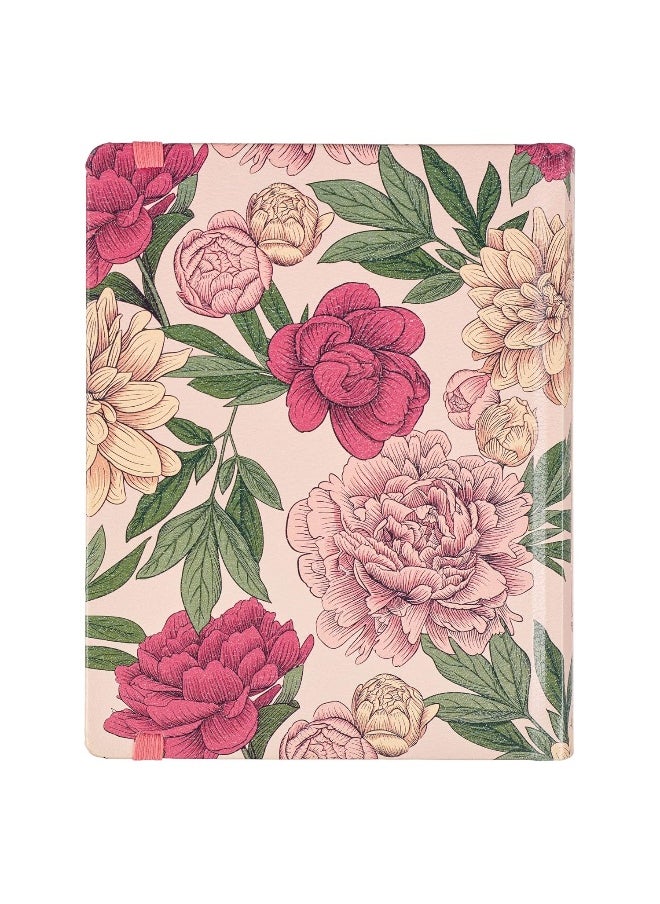 KJV Holy Bible, My Creative Bible, Faux Leather Hardcover - Ribbon Marker, King James Version, Pink Printed Floral  - Image 2