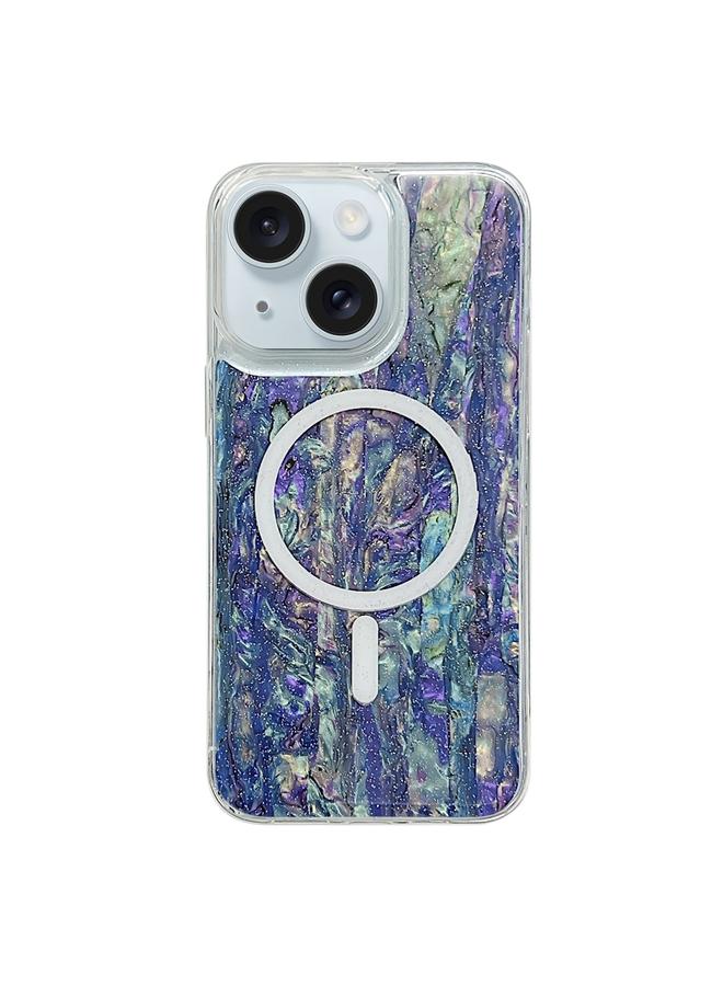 S-TOP Case For iPhone 15 Plus Shell Texture Multicolor MagSafe TPU Phone Case - Image 1