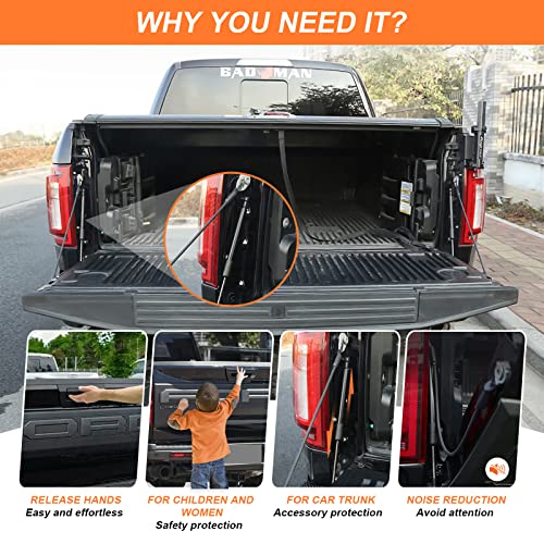 OBDResource مساعد صدمة باب الشاحنة لفورد F150 2015-2023، ملحقات صدمة باب الشاحنة متوافقة مع 2015 2016 2017 2018 2019 2020 2021 فورد F150 XL XLT بلاتينيوم رابتور كينغ رانش، ملحقات فورد F150 - Image 4