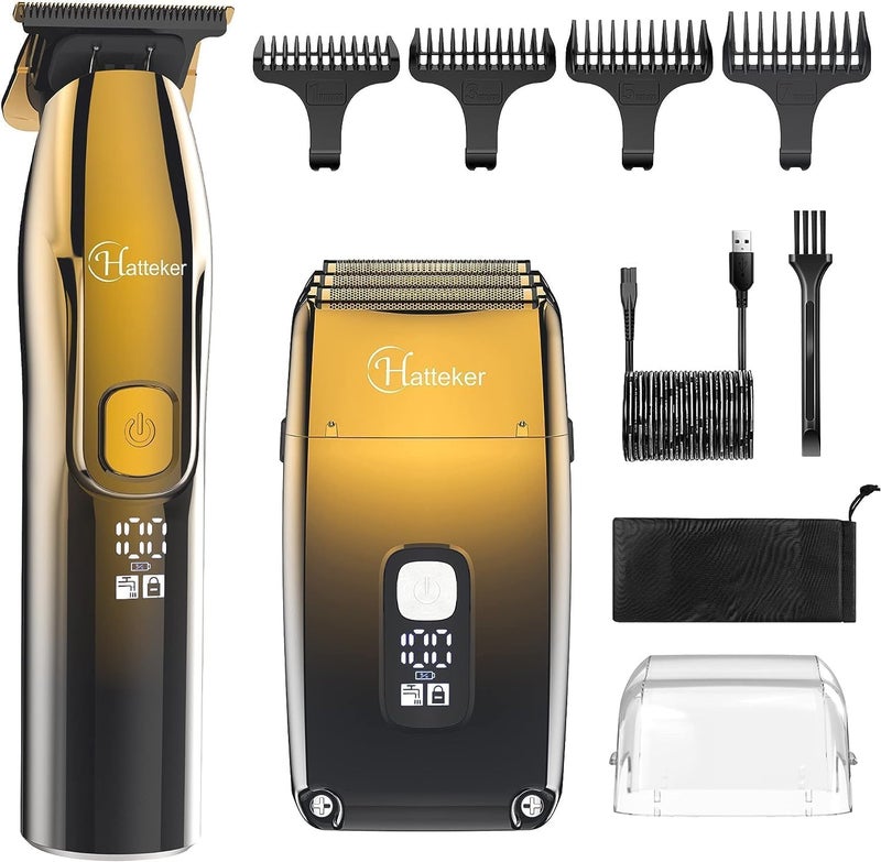 Hatteker Foil Shaver Bald Head Shaver Electric Shaver Razor for Men Precision Trimmer Beard Clipper Triple Blades Waterproof Cordless - Image 1