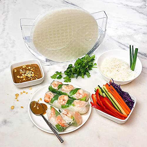 Aihmilcl Rice Paper Water Bowl Holder,Summer Roll Water Bowl Rice Paper Wrappers for Spring Rolls 10.62" One Pack(Rice Paper Not Included) - Image 3