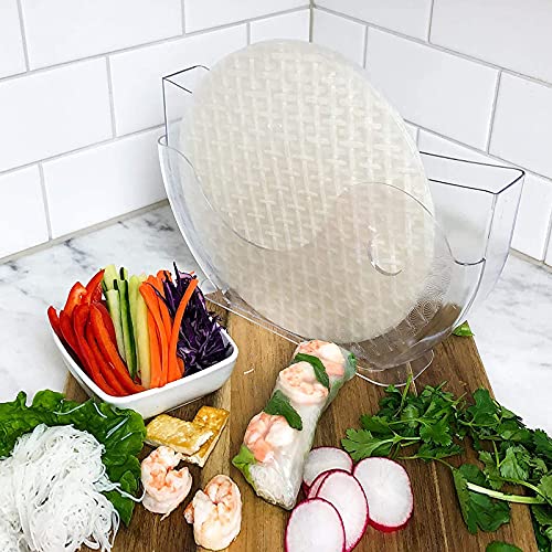 Aihmilcl Rice Paper Water Bowl Holder,Summer Roll Water Bowl Rice Paper Wrappers for Spring Rolls 10.62" One Pack(Rice Paper Not Included) - Image 2
