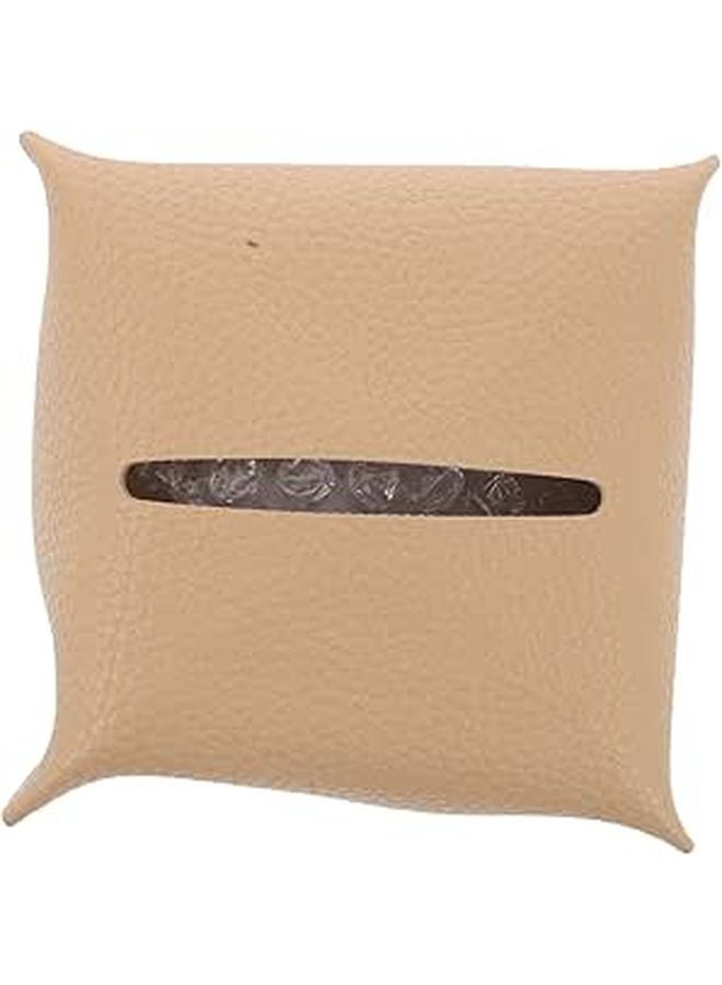 غطاء علبة المناديل الحديث من الجلد الصناعي مربع الشكل، حامل زخرفي للمنزل والمكتب والسيارة وطاولة الطعام - Image 1