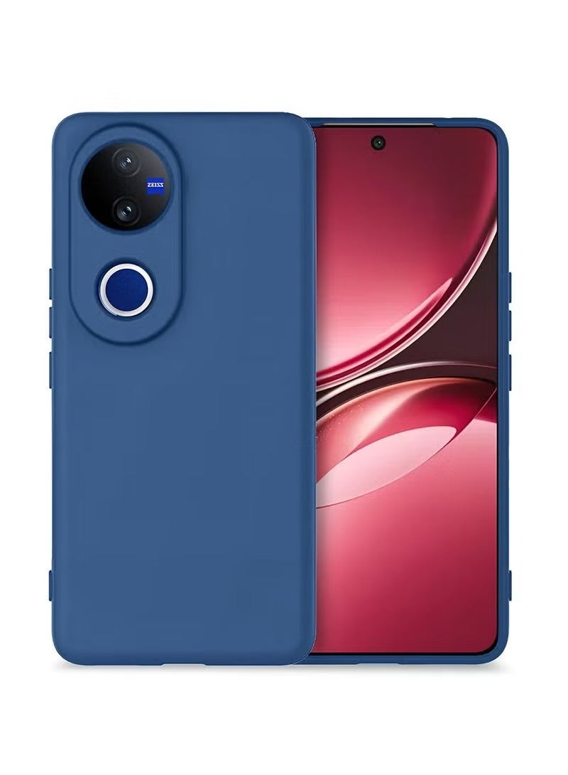 TIGER vivo V50 5G 2025 Premium Soft Liquid Silicone Case Cover – Navy Blue, Shockproof, Anti-Slip Grip, Slim Fit, Scratch-Resistant, Microfiber Lining, Lightweight Protective Case - Image 3