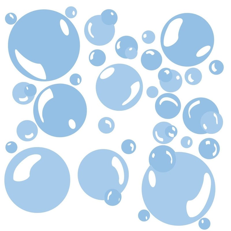 RoomMates RMK1846SCS Bubbles Peel and Stick Wall Decals