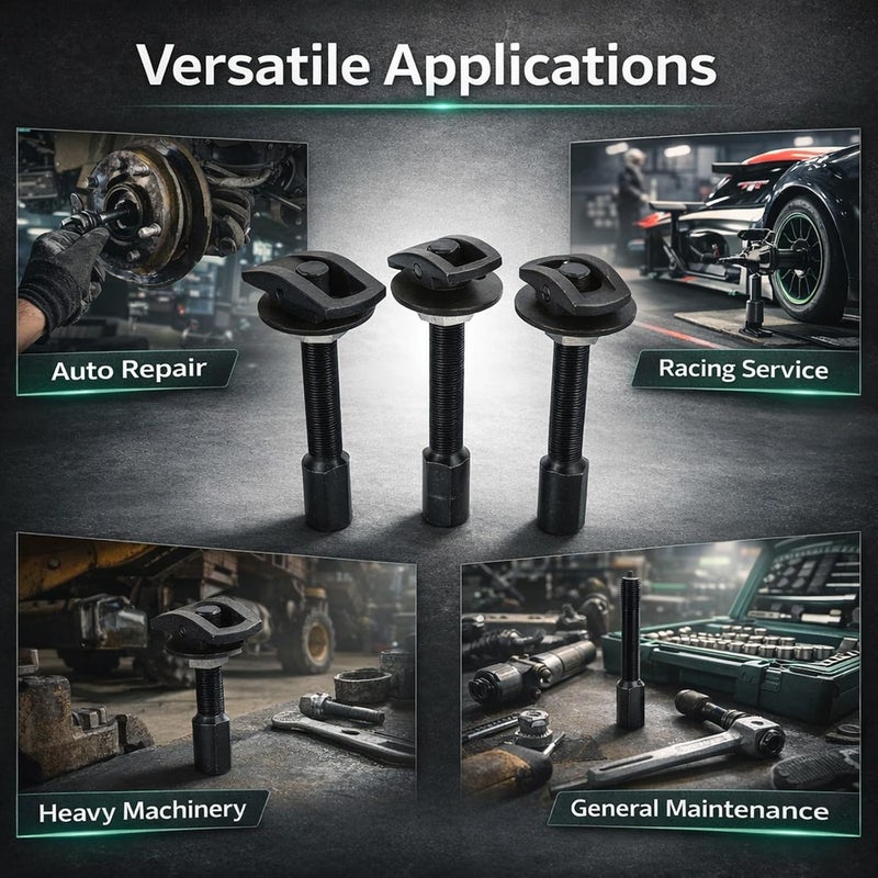 Rear Axle Bearing Puller Set, 3Pcs Different Sizes, Carbon Steel - Durable Construction, Easy Disassembly, Ideal for Automotive Maintenance - Image 3