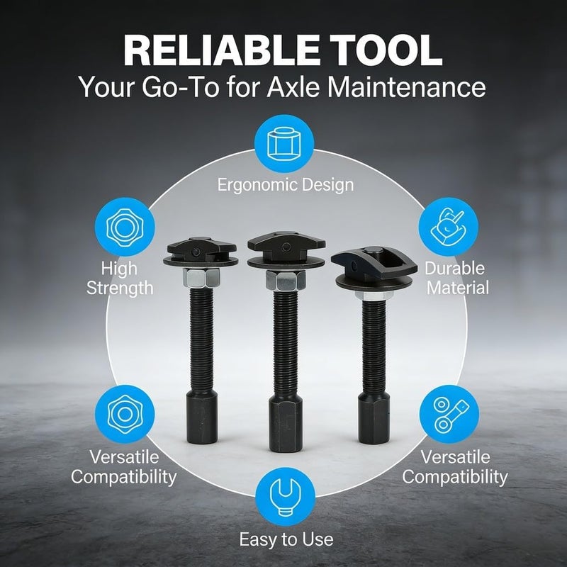 Rear Axle Bearing Puller Set, 3Pcs Different Sizes, Carbon Steel - Durable Construction, Easy Disassembly, Ideal for Automotive Maintenance - Image 5
