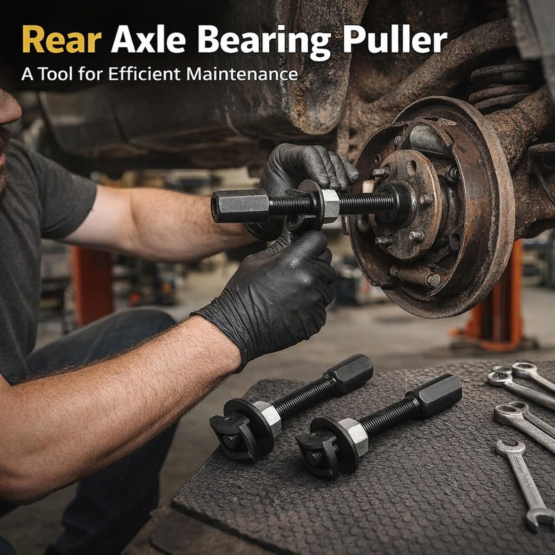 Rear Axle Bearing Puller Set, 3Pcs Different Sizes, Carbon Steel - Durable Construction, Easy Disassembly, Ideal for Automotive Maintenance - Image 4