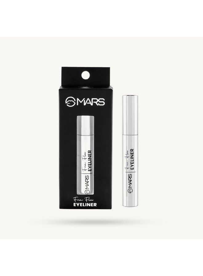 MARS Free Flow Eyeliner with Demi Matte Finish | Long Lasting, Smudgeproof & Easy Glide Formula | (6 ml) - Image 3