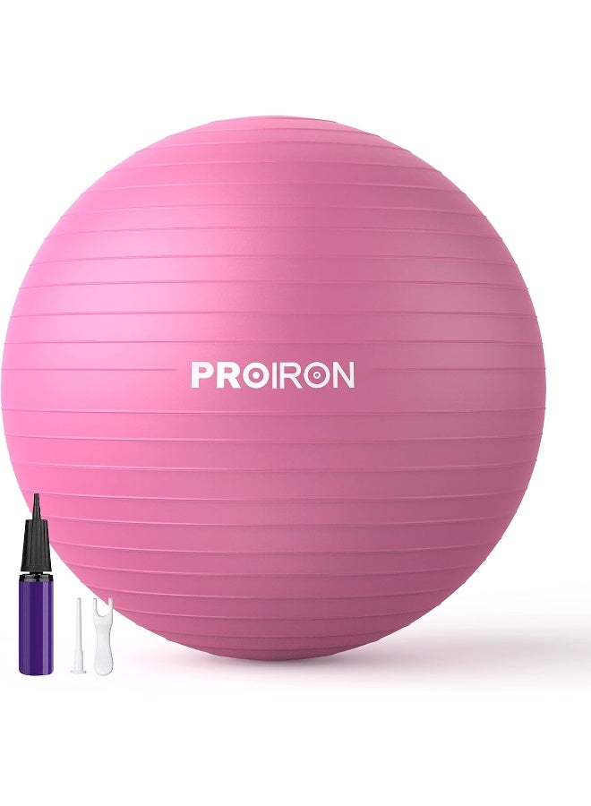 PROIRON Yoga Ball Anti-Burst Exercise Ball Chair with Quick Pump Slip Resistant Gym Ball Supports 500KG Balance Ball for Pilates Yoga Birthing Pregnancy Stability Gym Workout Training - Image 1