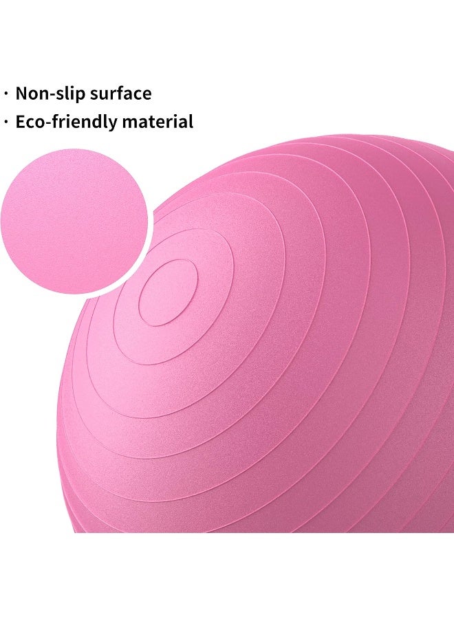 PROIRON Yoga Ball Anti-Burst Exercise Ball Chair with Quick Pump Slip Resistant Gym Ball Supports 500KG Balance Ball for Pilates Yoga Birthing Pregnancy Stability Gym Workout Training - Image 2
