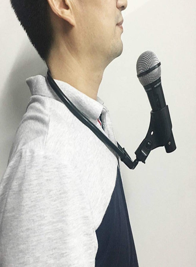 blue-ther Neck Microphone Holder (Lock) Magic Tricks Professional Adjustable Magia Holder Magician Stage Accessories Illusion Gimmick Fun - Image 1