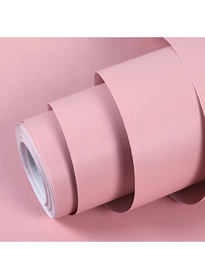 نوايوو ورق جدران قابل للتقشير واللصق، وردي، 60 سم × 10 م، ورق جدران لاصق مقاوم للماء، ورق جدران ذاتي اللصق، لفافة فينيل لتزيين الجدران والمطبخ وغرفة النوم - Image 2