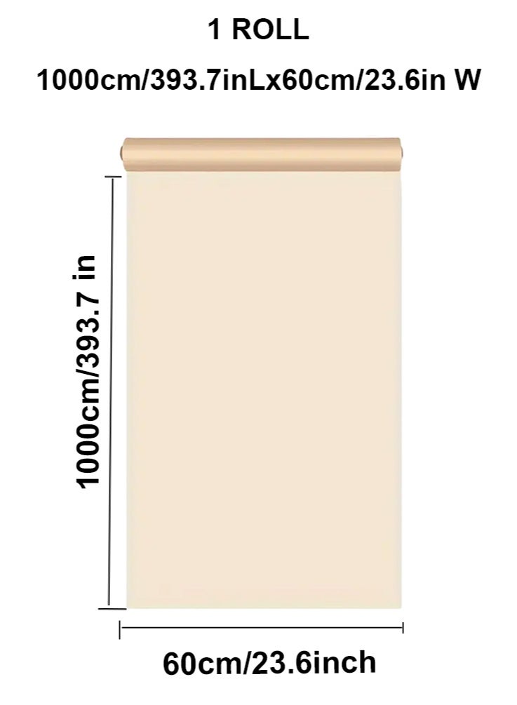 نوايوو ورق جدران قابل للتقشير واللصق، وردي، 60 سم × 10 م، ورق جدران لاصق مقاوم للماء، ورق جدران ذاتي اللصق، لفافة فينيل لتزيين الجدران والمطبخ وغرفة النوم - Image 4