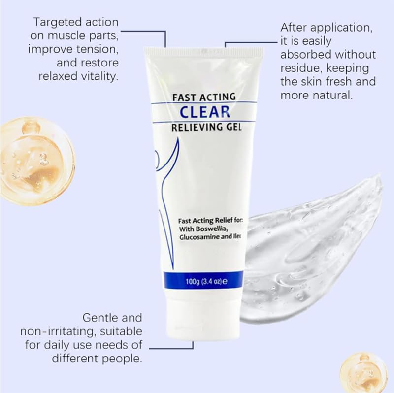 TIMLIFE Soothing Cooling Gel 100g, Relieve Muscle Tension,Sports Soothing Cooling Body Care Lotions,Cooling with Menthol and Frankincense, Fast Absorbing for Women and Men - Image 2