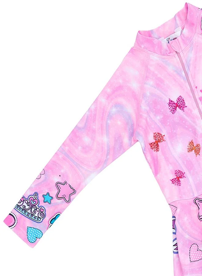 babyqlo Unicorn Princess 2 Pc Girls Swim Dress Set
