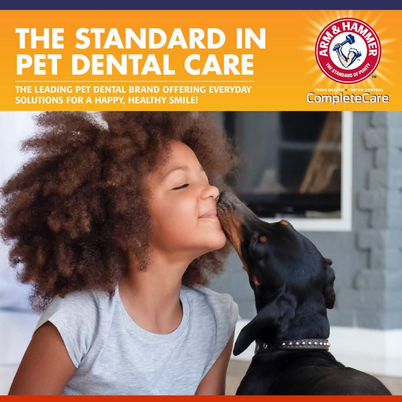 Arm & Hammer Complete Care Dog Dental Kit, Chicken Flavor Enzymatic Dog Toothpaste, Toothbrush, & Finger Brush, Baking Soda + Calcium, Enhanced Formula, 2.5oz - Image 5