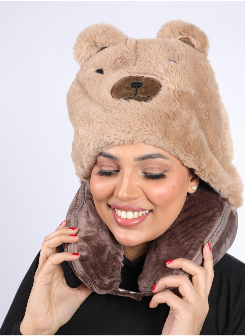 Bear Hooded Blanket / neck pillow - pzsku/ZF18E62FCFB8DC54E8FA8Z/45/_/1723383891/a8c1fedb-a2e9-48c8-a442-0361fe57b875