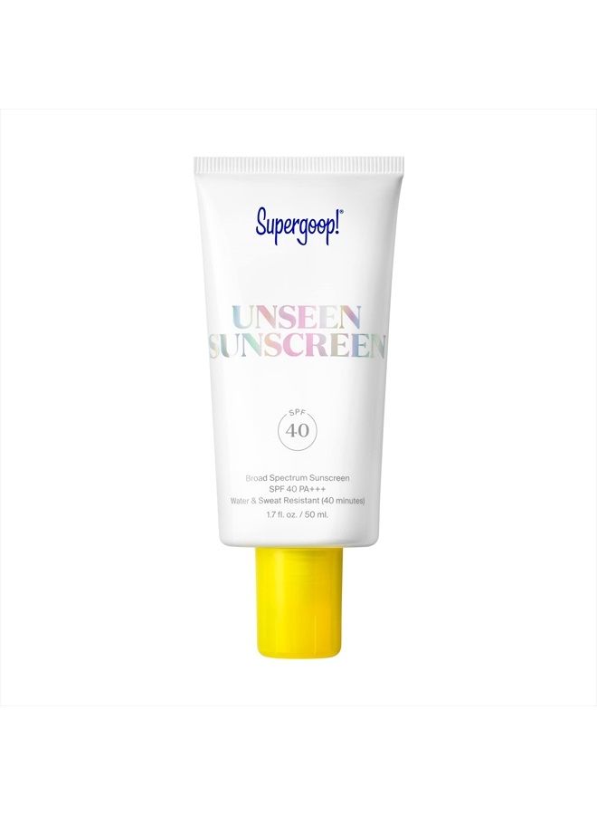 Supergoop! Unseen Sunscreen - SPF 40-1.7 fl oz - Invisible, Broad Spectrum Face Sunscreen - Weightless, Scentless, and Oil Free - For All Skin Types and Skin Tones - Image 1