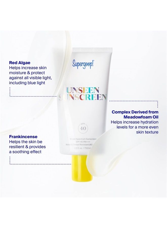 Supergoop! Unseen Sunscreen - SPF 40-1.7 fl oz - Invisible, Broad Spectrum Face Sunscreen - Weightless, Scentless, and Oil Free - For All Skin Types and Skin Tones - Image 4