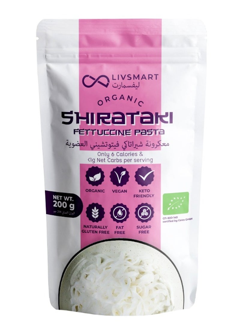 LIVSMART Organic Shirataki Fettuccine Pasta 200g - Image 1