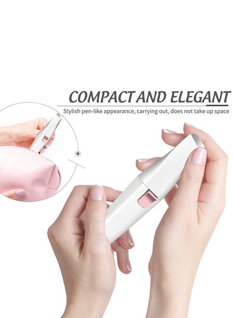 general Eyebrow - Facial Hair Remover Women: Electric Portable 2 in 1 Face Shaver and Eyebrow Trimmer, Rechargeable Eyebrow Lips Body Facial Hair Removal for Women - Image 3