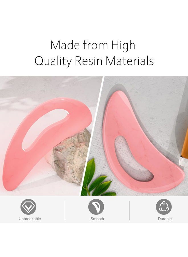 AICNLY Large Gua Sha Massage Tool, Lymphatic Drainage Massager, Muscle Scraping Massage Tools, Body Sculpting Anti Cellulite Tools for Man and Women (Pink) - Image 5
