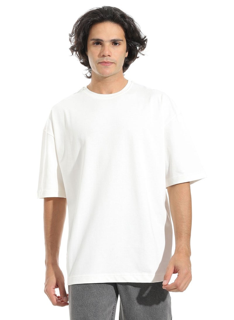 Oversized 100% Cotton Tshirt White - Image 1