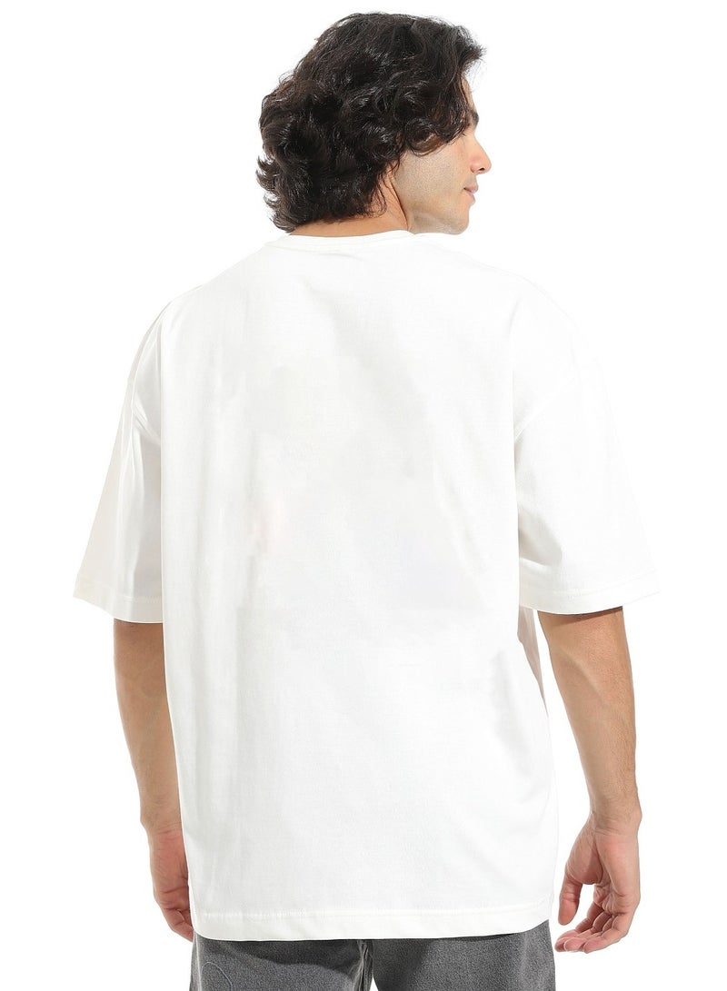 Oversized 100% Cotton Tshirt White - Image 2