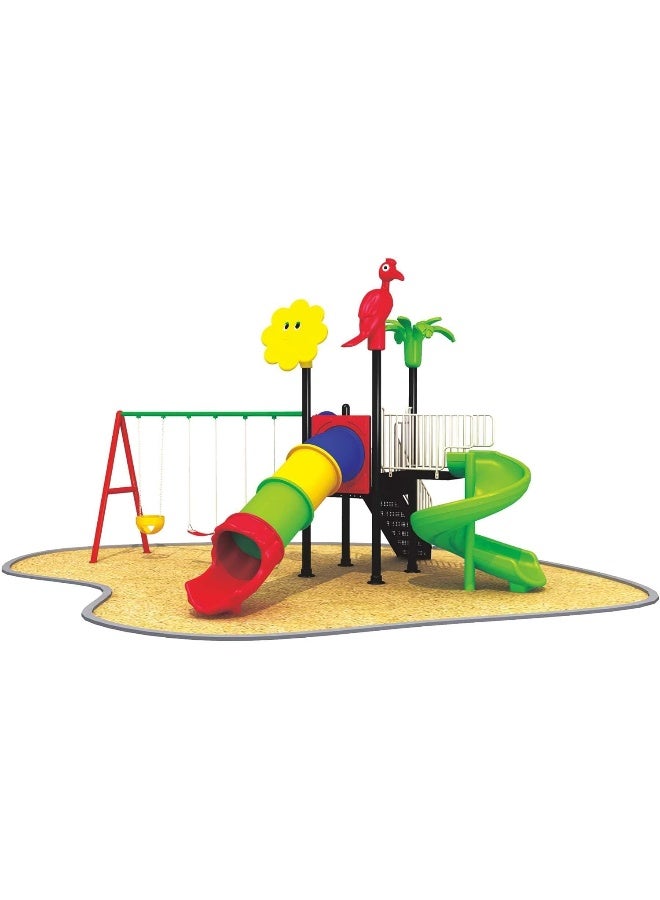 Rainbow Toys RBW TOYS Kids Playsets adventure & Outdoor Playground Equipment All In One Set Slide for kids and Swings for kids toys Offers - Image 3