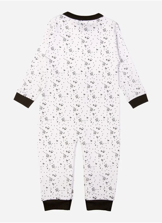 Babies Basic Ditsy Print Long Sleeves Sleepsuit by Styli
