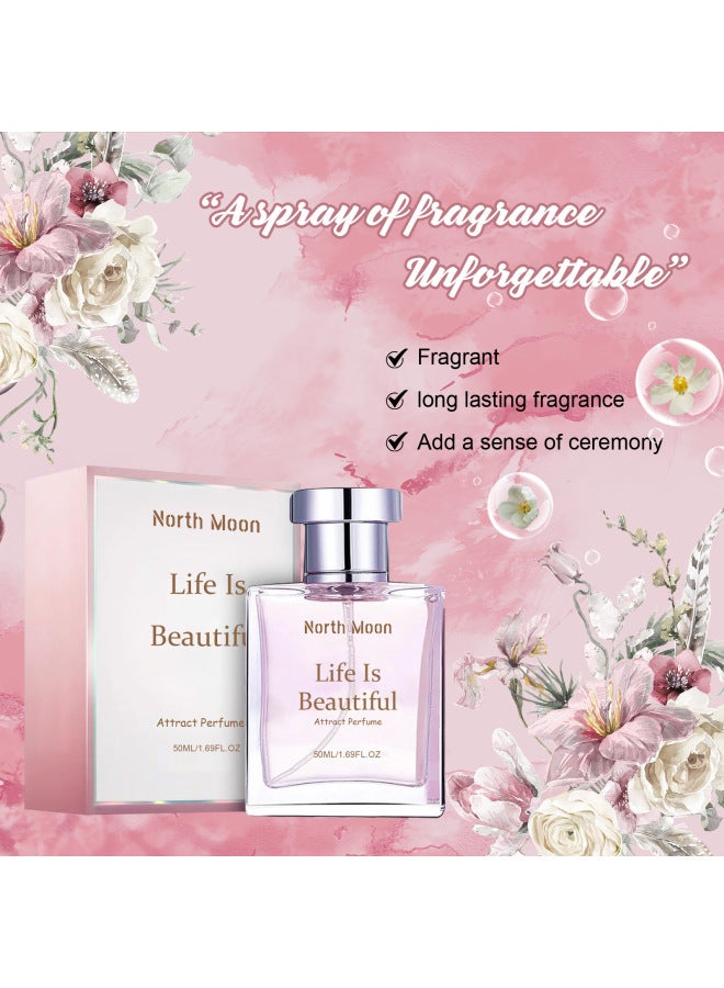 North Moon Charm Perfume Fresh Light Fragrance Lasting Fragrance Elegant Women Fragrance Dating Niche Perfume - Image 3