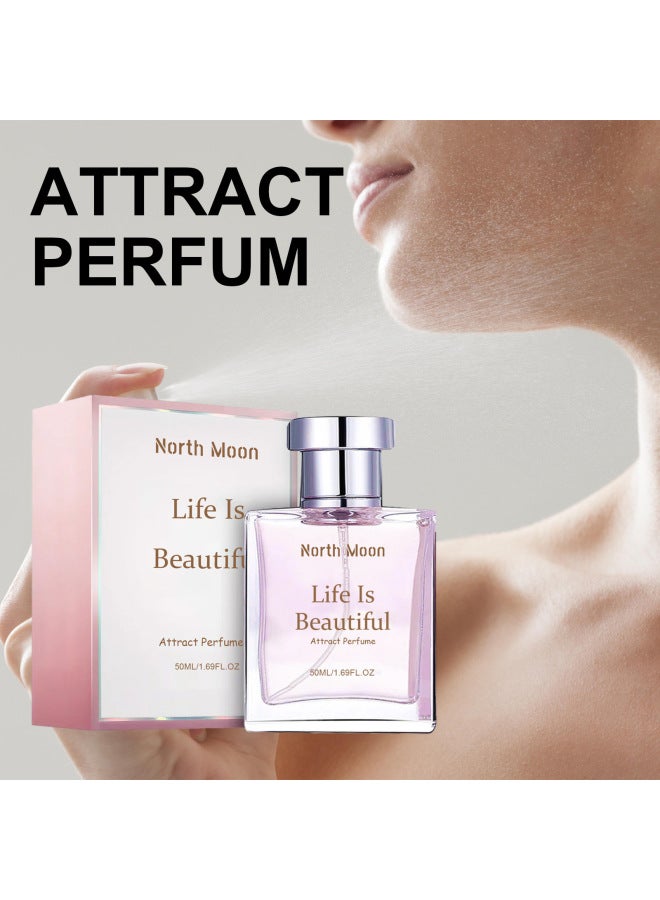 North Moon Charm Perfume Fresh Light Fragrance Lasting Fragrance Elegant Women Fragrance Dating Niche Perfume - Image 2