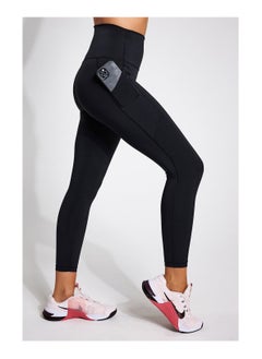 Spall Leggings With Pocket High Waist Tummy Control Soft Breathable Fabric For Workout Running Fitness Exercise Gym Sports Yoga Pant For Women  - Image 1