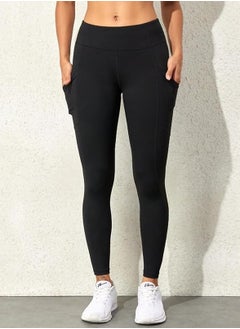 Spall Leggings With Pocket High Waist Tummy Control Soft Breathable Fabric For Workout Running Fitness Exercise Gym Sports Yoga Pant For Women  - Image 4