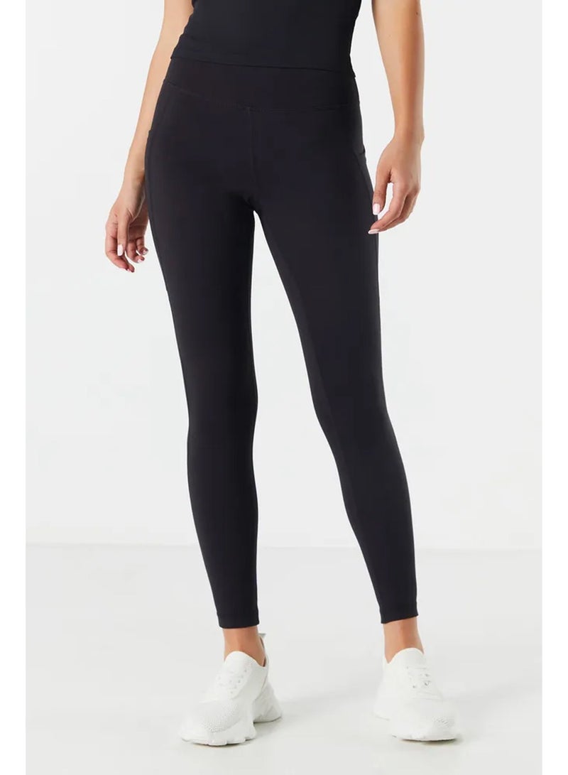Spall Leggings With Pocket High Waist Tummy Control Soft Breathable Fabric For Workout Running Fitness Exercise Gym Sports Yoga Pant For Women  - Image 5