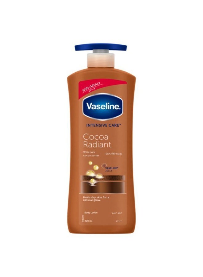 فازلين لوشن فازلين للعناية المركزة بالكاكاو (Cocoa Radiant) – 400 مل – ترطيب ولمعان - Image 3