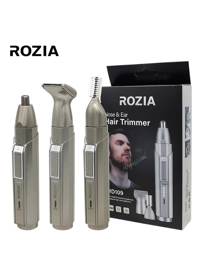 روزيا ماكينة تشذيب شعر الأنف والأذن والوجه من ROZIA HD109 – 3 في 1 متعددة الاستخدامات للرجال - Image 1