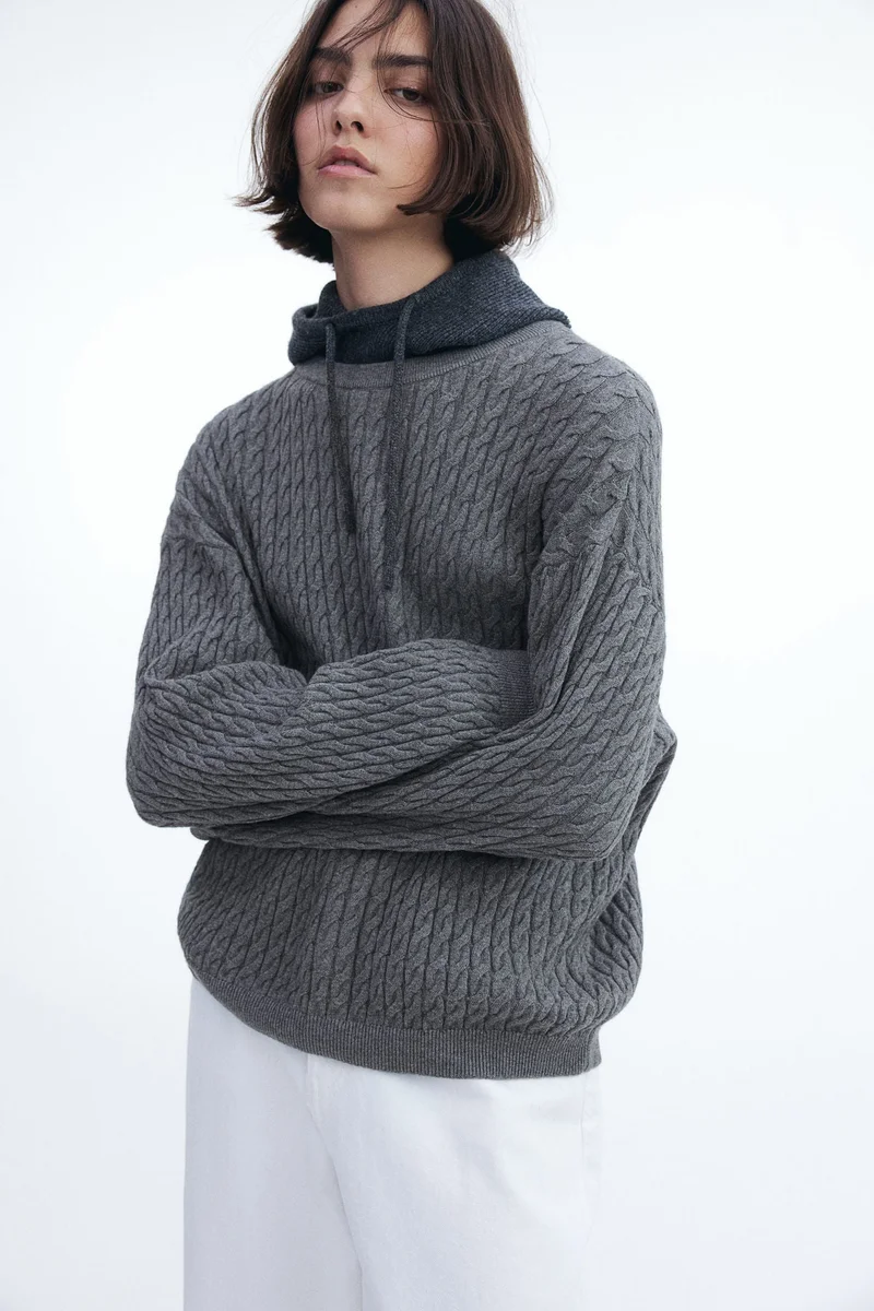 H&M Cable-knit cashmere-blend jumper