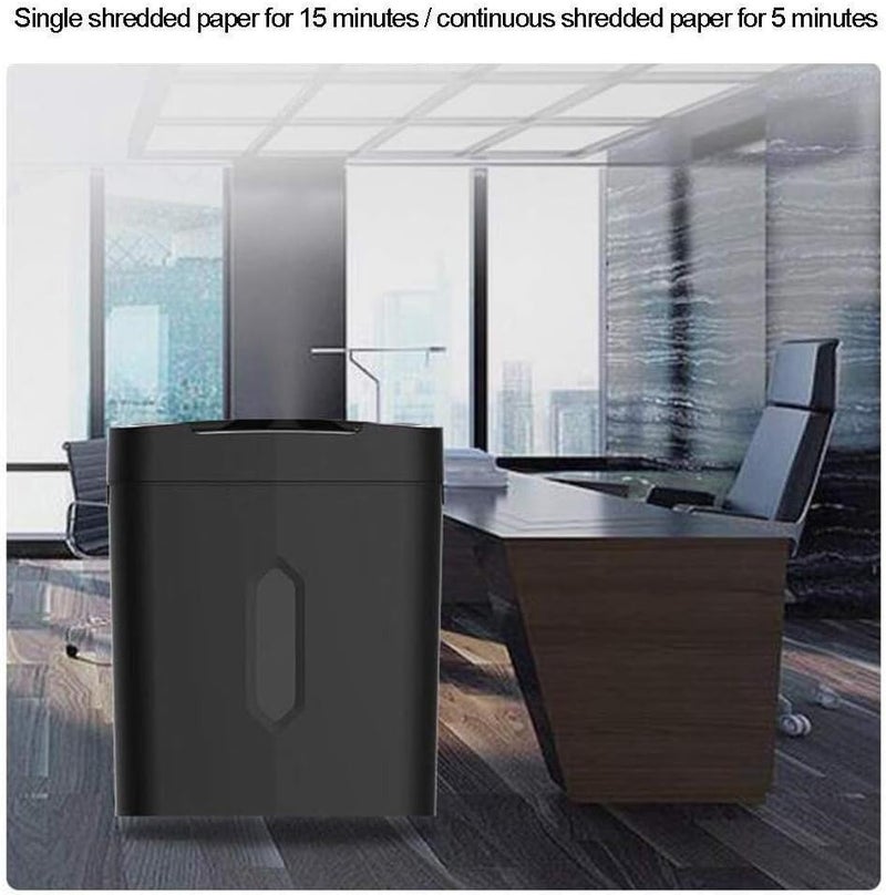 Paper Shredder, Auto Feed, Sheet Capacity, Super Cross-Cut, Small Household Portable, Credit Card/Staples - Image 4