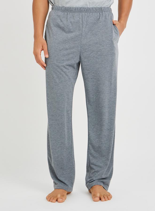 ستايلي طقم بيجاما قصير الأكمام بطبعة شعار ستايلي - Image 4