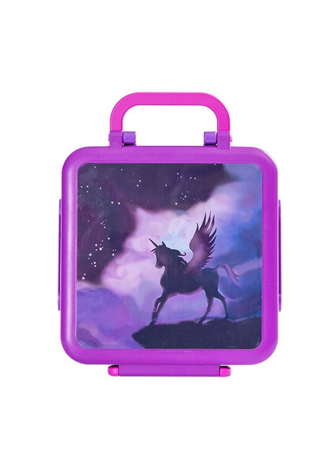 General Kids Bento Box Insulated Lunch Box with Hot Food Leak Proof Lunch Box, 4 Grid Lunch Container with Cutlery and Snack Box for School Outdoor Office  - Image 1