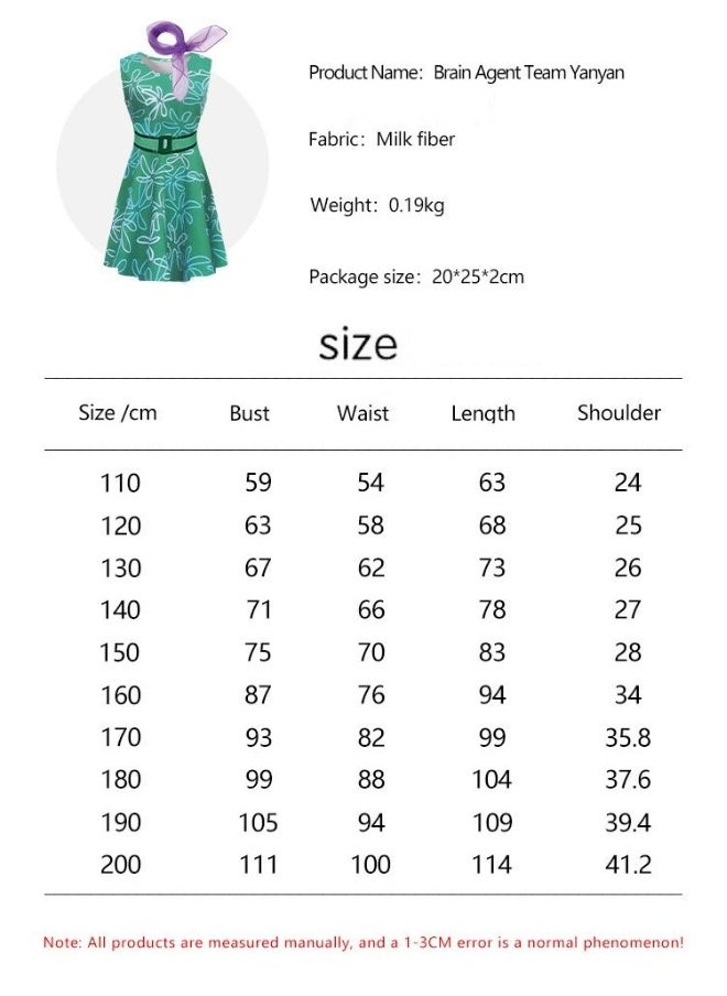 Generic 1 Set Party Cosplay Inside Out2 Disgust Costume For Kids Adult  - Image 2