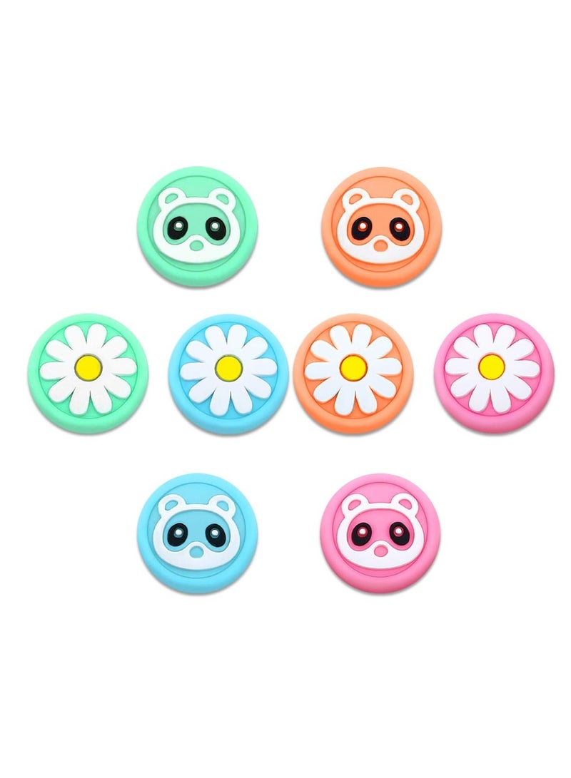 Thumb Grip Covers for Switch, 8 Pack Non-Slip Silicone Gamepad Rocker Caps Cute Soft Protective Keys for Nintendo Switch and Lite, Joy-Con Controllers - Image 1