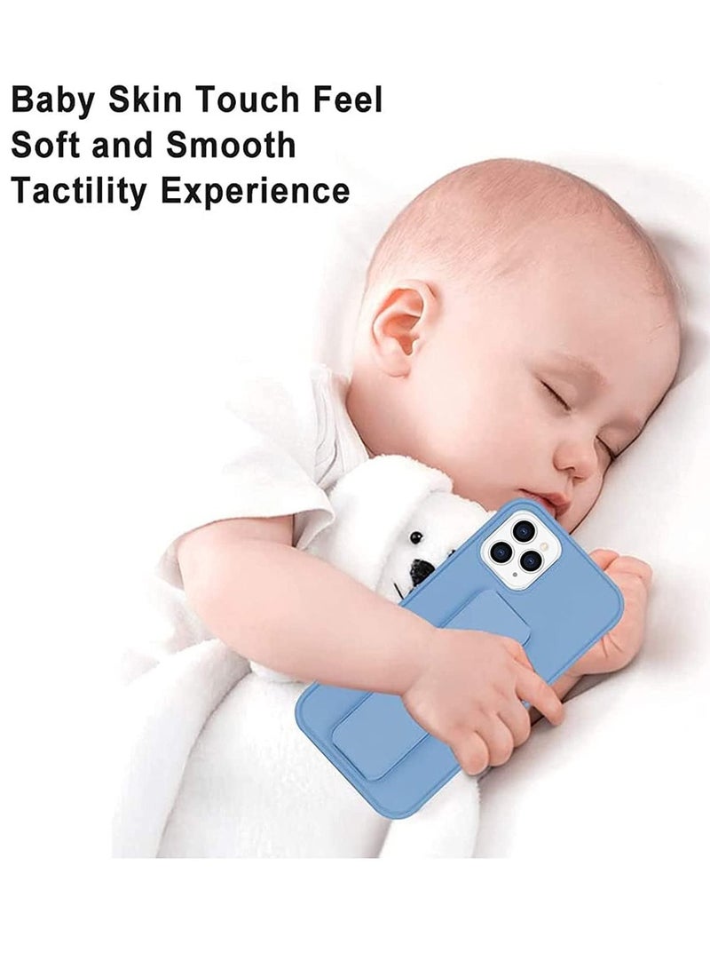 BORTONY iPhone 15 Pro Case 6.1 Inch with Magnetic Stand Holder Premium Silicone Vertical and Horizontal Hand Strap Grip Multi Stand Car Mount Kickstand Case Finger Strap Cover - Image 2