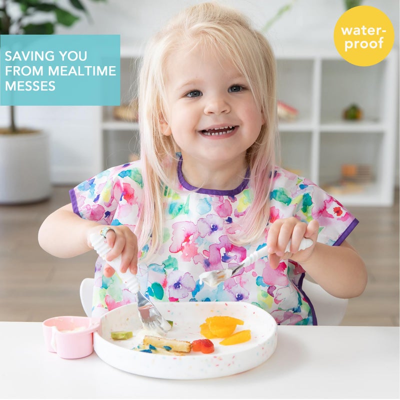 بمبكنز مريلة ضد الماء مزينة بطبعة زهور - Image 2